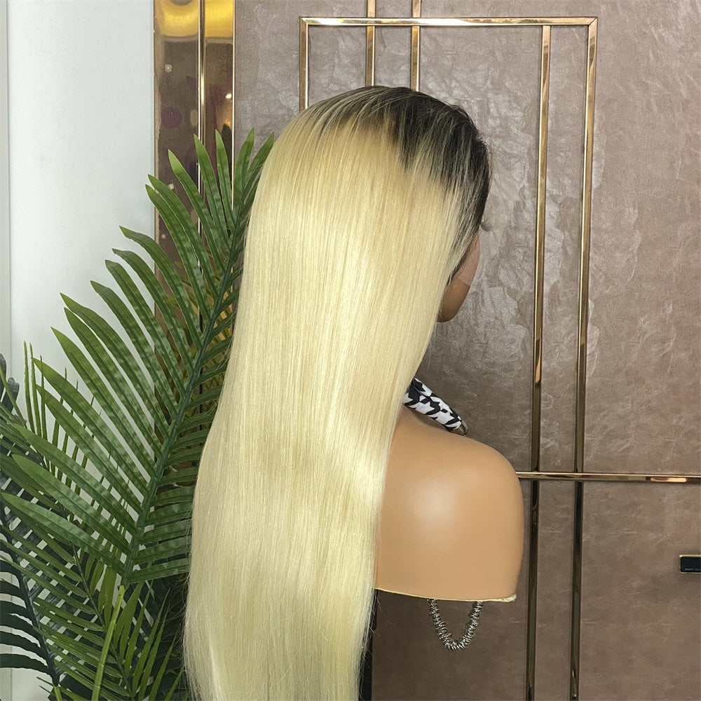 1b/613 Ombre Blonde-(13x4 Frontal) Wig