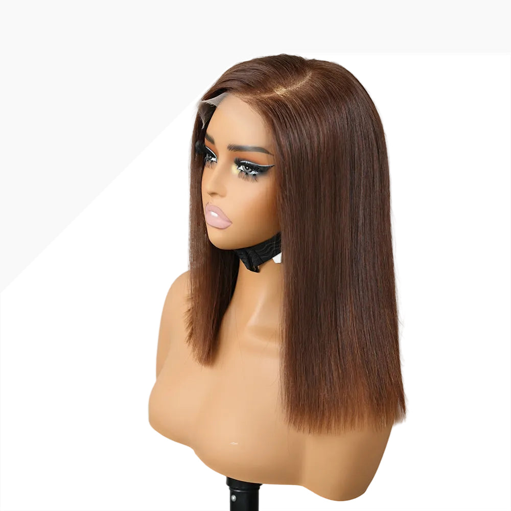 #4-C-Part Straight Bob Wig (5x5 HD Lace)