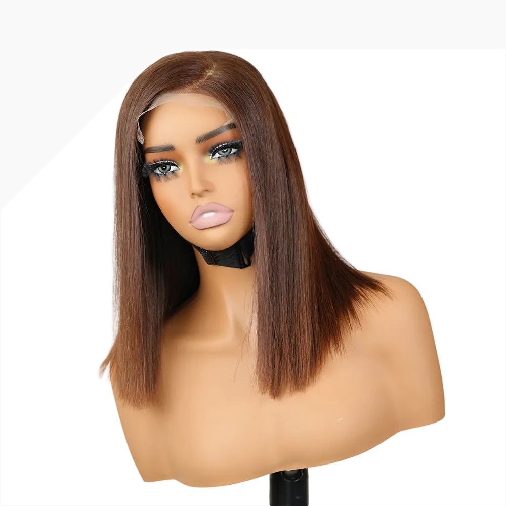 #4-C-Part Straight Bob Wig (5x5 HD Lace)