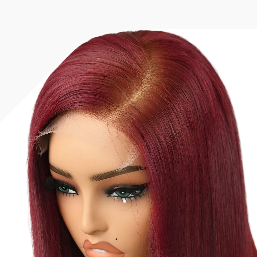 #99j -C-Part Straight Bob Wig (5x5 HD)