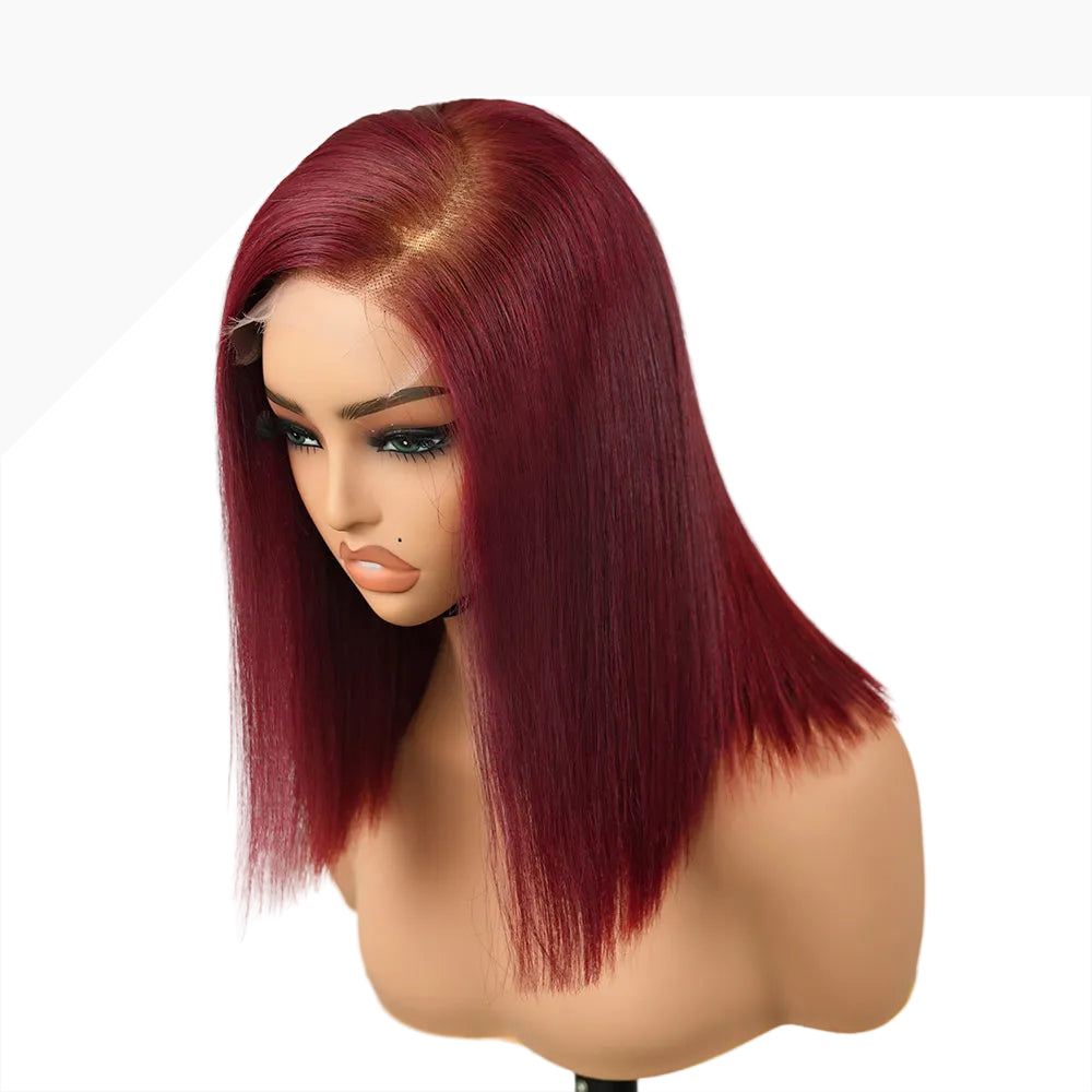 #99j -C-Part Straight Bob Wig (5x5 HD)