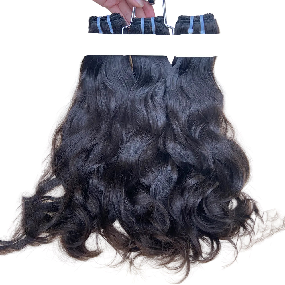 (3) Wavy Bundles with 5x5 HD Lace