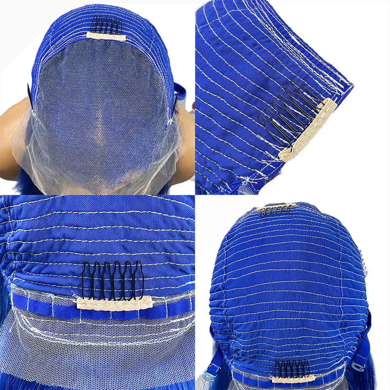 Dark Blue- Straight (13x4) Lace Front Bob Wigs