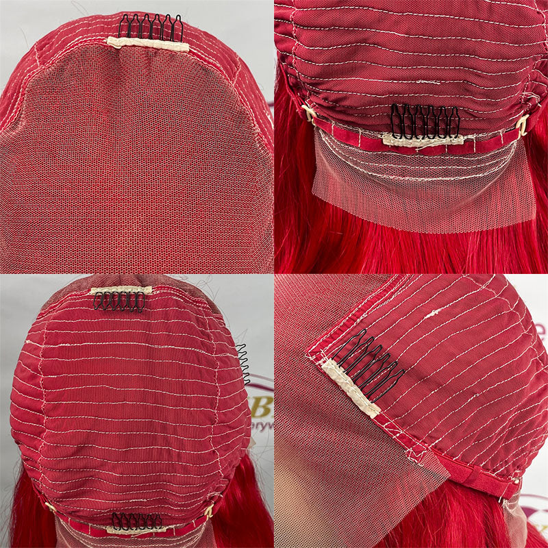 Red Short Bob (13x4) Lace Front Wig