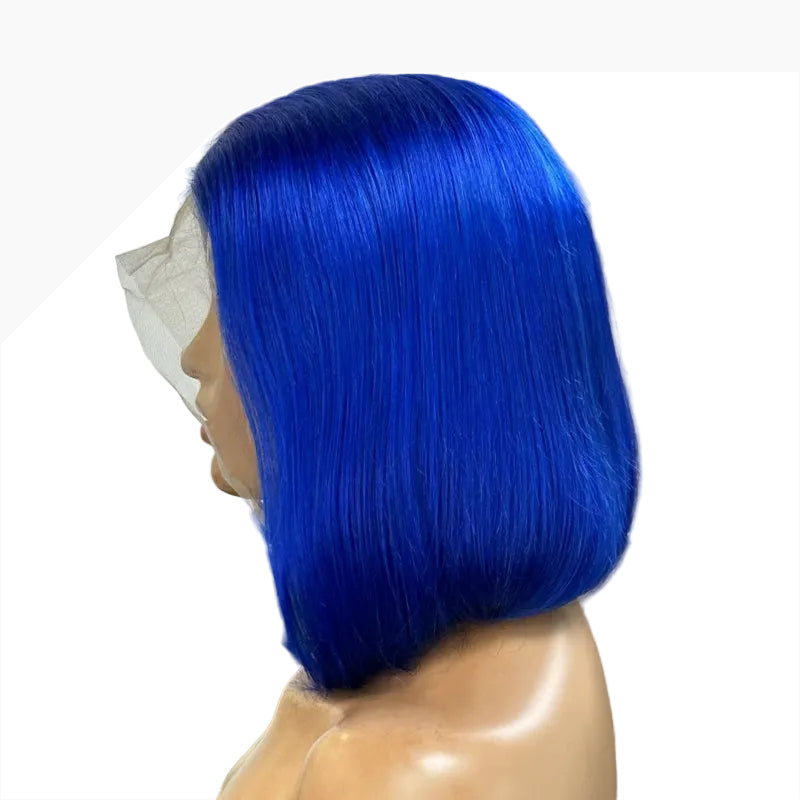 Dark Blue- Straight (13x4) Lace Front Bob Wigs